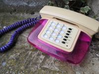 REDKOST!!, Vintage telefon stacionarni telefon vijolične barve,