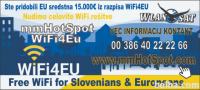 Celovite WiFi rešitve EU razpis WiFi4EU - 15.000€