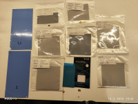 Termalne blazine, padi različnih debelin od 5W/mK do 15