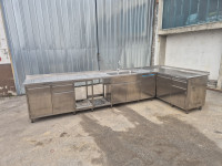 Inox šank, retro pult, kava pult