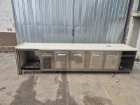 Inox šank, točilni pult , 4  hlajenih vrat