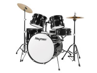 NOVO! HAYMAN HM-100-BK BLACK Bobni boben komplet set bobnov