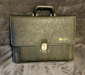 Vintage Retro Poslovna torba kovcek bag briefcase usnje