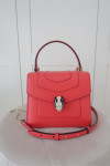 Bvlgari Serpenti Top Handle torbica koralne barve