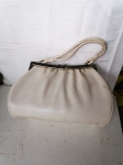 Damska iz 70-tih modna bela torbica