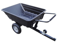 Prikolica samokolnica vrtni traktor rider 200 kg 2v1 plastična