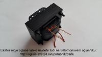 220 V AC na 18,6 V AC transformator moči 10 W (?)
