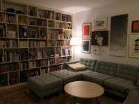 rabljen ikea kavč + tabure