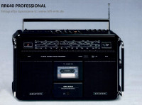 2 X RR640 PROFESSIONAL, radio kasetofon Grundig