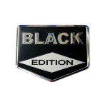 Aluminijast Emblem/Logo Black Edition 8x6,2 cm