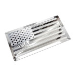Aluminijast Emblem/Logo Flag USA 7x3,6 cm