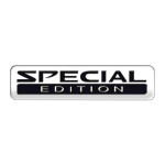 Aluminijast Emblem/Logo Special Edition 7x1,7 cm