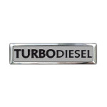 Aluminijast Emblem/LogoTurbo Diesel 7x1,7 cm