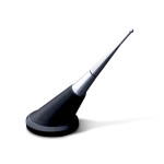 Antena ShortStick Design nastavek M5/M6 srebrna