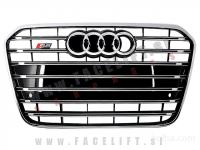 Audi A6 / 4G (11-14) / maska S6 / Black Edition / PDC