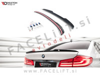 BMW 5 Limuzina G30 17-23 spojler za prtljažnik črni sijaj