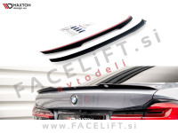 BMW 5 Limuzina G30 M-Pack 17-23 spojler za prtljažnik črni sijaj