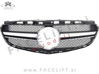 Mercedes E S212 W212 13-16 maska črna srebrna mat