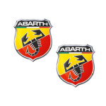 Nalepka Abarth 3D 30x30mm 2 kos