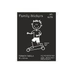 Nalepka Family Boy skating 6270 9x12cm