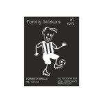 Nalepka Family Boy with ball 6272 9x12cm