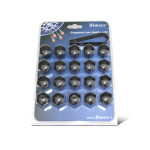 Okrasni pokrovi vijakov 17mm črna