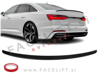 Spojler za prtljažnik črni sijaj Audi A6 C8 Limuzina 18-25