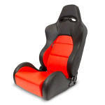 Sedež pregibni Autostyle Eco Soft črna/rdeča desni