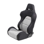 Sedež pregibni Autostyle Eco Soft črna/siva obojestranski