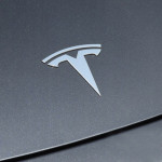 Tesla emblem srebrne barve | Nadomestni logotip za sprednji ali zadnji