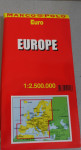 Avtokarta, zemljevid EUROPA