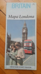 Starejša mapa-zemljevid Londona iz 1979 (v barvah)