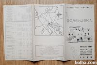 Turistični prospekt Gorenjska Hotelske cene 1960 cenik