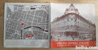 Turistični prospekt Hotel UNION Ljubljana 1959