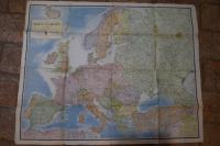 Zemljevid Evrope, velikosti 110x90 cm, leto 1944