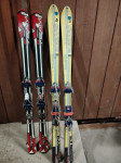 turne smuči,  smuči 140 - 150cm z vezmi