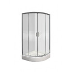 Polkrožna kabina za prhanje TK Spring 90R - komplet 90X90X195 cm