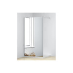 Tuš stena 100x200 "Walk in" zrcalni efekt krom profil, prozorno steklo