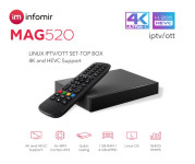 Multi sprejemnik IPTV MAG 450 4K H.265