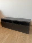 IKEA BESTÅ TV Regal 120x40x40 Temno Rjav Kot Nov