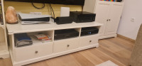 Ikea LIATORP TV Omarica, 145x49x45 cm, Bela