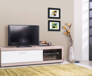 TV element Sony 08 Barva sivi hrast, bela visoki sijaj / NOVO