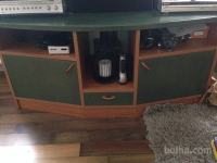 TV omara + miza, dnevna soba, izdelano mizarsko