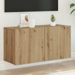 vidaXL Stenska TV omarica artisan hrast 80x30x41 cm