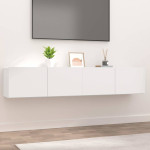 vidaXL TV omarica 2 kosa bela 80x30x30 inženirski les