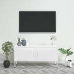 vidaXL TV omarica bela 105x35x50 cm jeklo