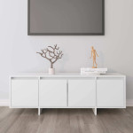 vidaXL TV omarica bela 120x30x40,5 cm inženirski les