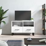 vidaXL TV omarica bela 80x36x50 cm inženirski les
