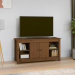vidaXL TV omarica medeno rjava 103x36,5x52 cm trdna borovina