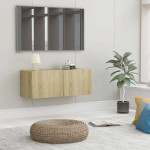 vidaXL TV omarica sonoma hrast 80x30x30 cm inženirski les